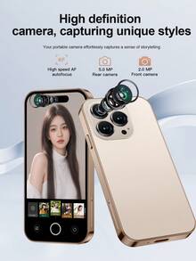 SERVO S16 Mini 迷你智慧型手機，Android 10.0 作業系統，雙 SIM 卡槽，4.0 吋螢幕，全球最小手機，支援 WIFI、GPS、3G 網路，解鎖版 - 金色 - 查看 11