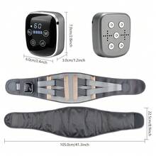 Hailicare Heated Massage Waist Belt, 5-Level Heat Therapy 9-Level Vibration Waist Back Support Belt, Red Light Heat Therapy 2500mAh Rechargeable, Universal For Shoulder Neck Leg - View 11