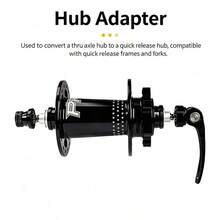 Mountain Bike Road Bike Thru Axle Hub To Quick Release Hub Converter 12MM/15MM To 9MM Modification Accessory - Silver - View 11