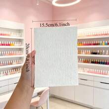 1件極簡圖案美甲展示卡，純色美甲產品攝影道具背景板，桌面美甲樣品展示紙 - 彩色 - 查看 11