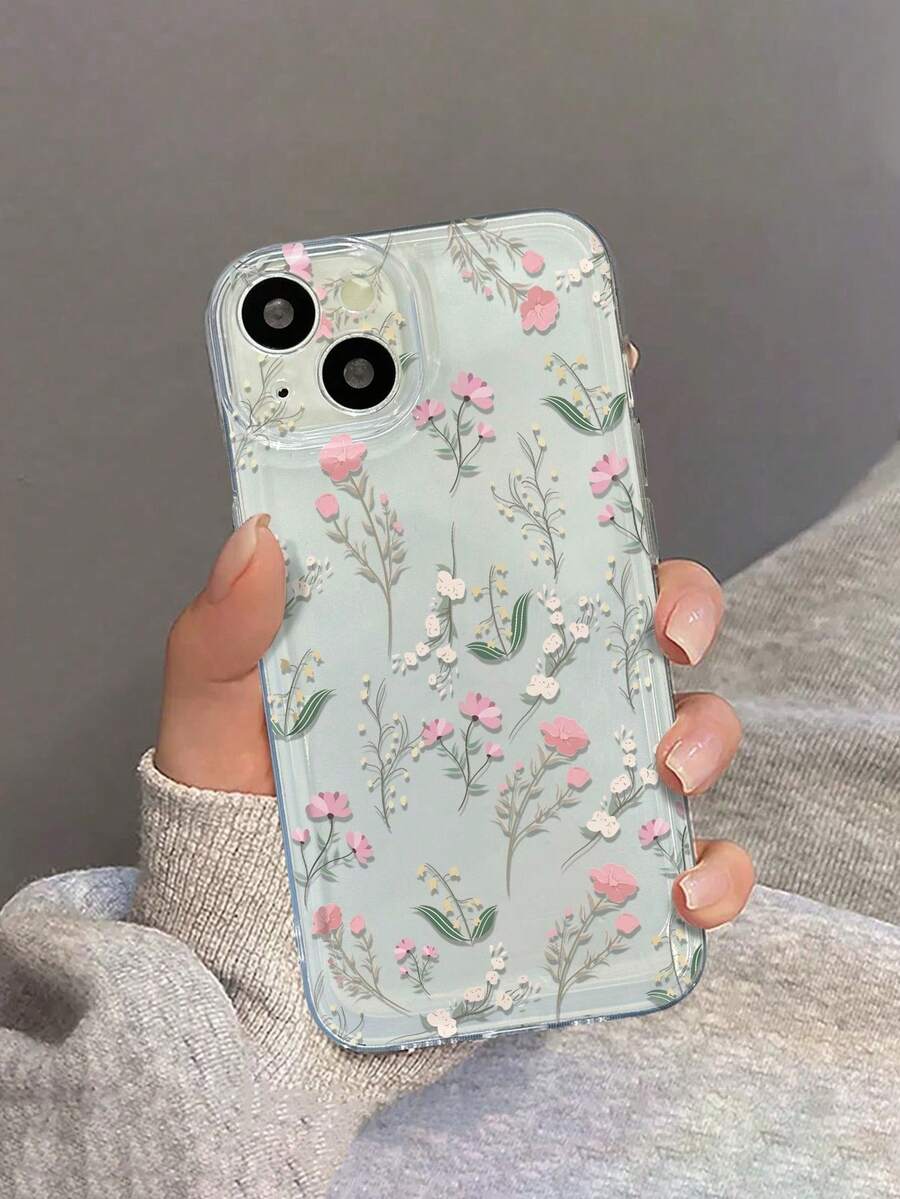 1 قطعة غطاء هاتف شفاف ملون من مادة TPU، مع نمط زهري وعناصر فراشة، متوافق مع iPhone 16/16 Pro/16 Pro Max/16 Plus/7/8/7 Plus/8 Plus/X/Xs/Xr/Max/11/11 Pro/11 Pro Max/12/12 Pro/12 Pro Max/12 Mini/13/13 Pro/13 Pro Max/13 Mini/14/14 Pro/14 Plus/14 Pro Max/15/15 Pro/15 Plus/15 Pro Max/17/17 Pro/17 Pro Max/17 Ai، هدية الربيع - متعدد الألوان - مشاهدة 1