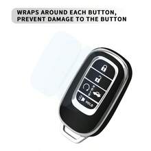 TRTY 1PC Luxury Gold Decor Soft TPU Car Key Cover, Compatible With HR-V CR-V ZR-V BREEZE Pilot Accord Civic Passport Odyssey, Elysion 4-Button And 5-Button Smart Remote Key Shell, HOLD Support Car Finder Alarm, Anti-Drop Key Fob Protective Case, Fits Original Car Key Shape, Car Key Accessories - Civic Key Cover - View 7