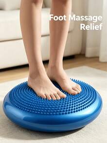 Multifunctional Yoga Half Balance Dome Trainer With Raised Massage Dot Surface Anti-Burst Anti Slip Indoor Abdominal Core Workout Fitness Gear Random Color Delivery - A - View 4