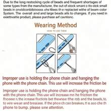 1pc Summer Sea Breeze Blue Phone Chain- Fresh Cute CCD Hook - DIY Pendant -Camera Anti-Drop Strap - Blue Style - Baby Blue - View 5