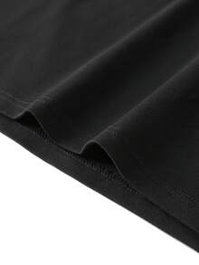 GRDR Men's Slim Fit Regular Shoulder Henley Collar Long Sleeve Polo - Black - View 8