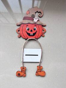 2D Flat 1/3pcs Autumn Wooden Decorative Signs, Thanksgiving Wall Decor, Party Decoration, Perfect Holiday Gift, Tabletop Decor, Suitable For All Occasions, Vintage Country Style, Home Harvest Season, Pumpkin Maple Leaf Elements, Halloween Decoration - Multicolor - View 10