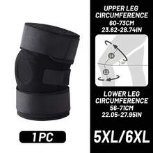 HYL SPORTS 1pc (XL-8XL) Plus Size Knee Support, Extra Large Knee Brace, Adjustable Compression Strap, 6 Spring Supports, Dual Side Anti-Slip Strips, Breathable, Knee Support, Suitable For Overweight/Obese Men And Women, Daily Use - Plus Size Knee Brace - 6 Springs - View 17