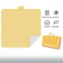 1pc Picnic Mat, Moisture-Proof Pad, Thickened Outdoor Picnic Camping Tent Ground Mat, Spring Outing Sitting Pad, Waterproof Lawn Mat, Foldable - Multicolor - View 6
