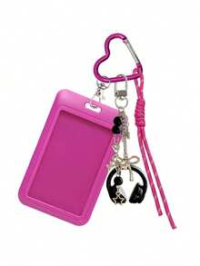 Y2K Card Holder Keychain With Earphone Pendant And Lanyard, Portable ID Badge Holder, Customizable Card Sleeve, Ins Style Bag Charm, Credit Card Holder, Suitable For School/Work/Office/Daily Use, Unique Birthday Gift, Teacher Gift, Party Gift, Vacation Gift, Back To School Gift, Perfect For Mother's Day, Graduation Season, Back To School Season, School Opening Season, Wedding Season, Teacher's Day, Easter, Halloween, Christmas - Multicolor - View 16