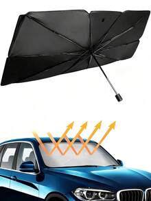 1件通用汽車前擋風玻璃遮陽簾,可折疊且易於安裝,阻擋車內陽光的汽車配件,適用於轎車與SUV,耐熱遮陽簾可保持車內涼爽,適合旅行與露營 - A - 查看 14