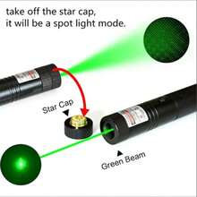 Portable Rechargeable Laser Pointer Pen Type High Power Laser Flashlight Built-In Battery Long Distance Laser Pointer Powerful Laser Suitable For Astronomy Demonstrations Outdoor Camping - Black - View 4