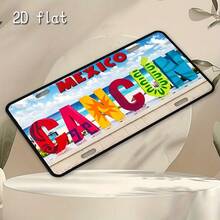 2D Flat - Vintage "Cancun Mexico" Metal Sign | Waterproof & Durable, Suitable For Home, Garage, Cafe, Restaurant And Bar Wall Decor - Easy To Install, Wall Hanging (Random Style) - A - View 5