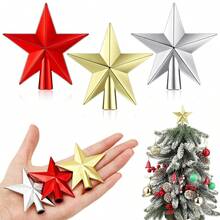 3pcs Mini Christmas Tree Top Star, Christmas Tree Decor Star, Suitable For Small Christmas Ornaments, Holiday Home Decor Tree Top Star - Star - View 9