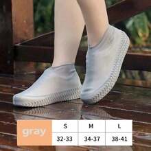 1 Pair Reusable Waterproof Silicone Outdoor Rain Boots Covers, Walking Shoe Accessories, Reusable Shoe Covers, Suitable For School, Office, Home, Travel - Multicolor - View 6