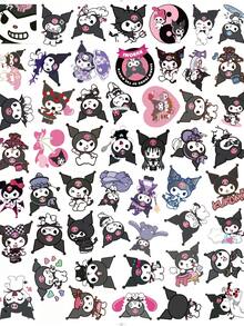 SANRIO 200/100/50pcs New Hello Kitty Stickers, Cute Stickers For Laptop Skin Decoration - Kuromi(50PCS) - View 21