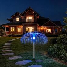 Luxury Ambient Outdoor Table Lamp For Patio And Terrace Decor - Dark Blue - View 1