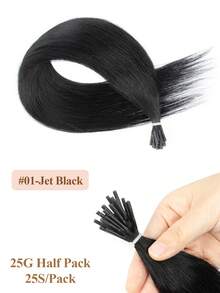 12-22 Inch Remy Human Hair I-Tip Extensions, Easy To Style, Cold Fusion, Pre-Bonded, Real Hair, Long-Lasting, Soft & Natural, Portable For Travel & Daily Styling - Multicolor - View 73