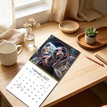 Kitten Astronaut Calendar, 2027 Calendar, Latest Model, Fun Creative Gift, Birthday And Back To School Gift For Boys And Girls, Planning And Scheduling - ZJ-648 - View 6
