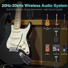 A8 Sistema Transmisor Y Receptor Inalambrico Guitarra Uhf - Negro - Ver 9