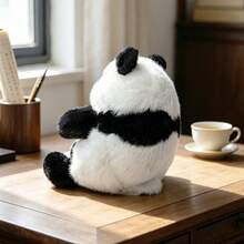 1 pieza Muñeco de peluche de panda redondo y lindo, muñeco de panda de bola divertido, adorno de escritorio, decoración del hogar, accesorio para fotos, regalo para amigos, mejores amigos, vacaciones, cumpleaños, Navidad, Halloween - Multicolor - Ver 12