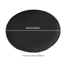 Round Fire Pit Mat Black Under Grill Mat Round Firpit Mat - 1PCS - View 4
