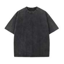 Camiseta Vintage Lavada con Diseño Gym | Novedad en Oferta por Tiempo Limitado - Negro - Ver 2