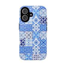 Funda de teléfono de cerámica: diseño azul de estilo portugués, funda protectora - Blanco - Ver 4
