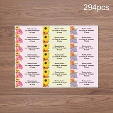 Personalized Floral Theme Address Labels - Customizable Return Address Stickers, Suitable For Letters, Cards And Gift Packages - Perfect For Home Office, Celebrations And Daily Mail - Waterproof And Easy To Apply Customized Labels - Elegant Floral Design Adds A Stylish Touch To Your Mail - Ideal For Weddings, Parties And Special Occasions - High Quality And Durable Address Labels, Meet All Your Mailing Needs, Holiday Calendar - Style D - View 14