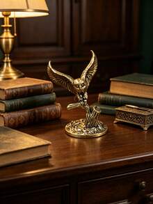 1 Peça Escultura de Coruja em Toco de Árvore de Latão Vintage, Decoração de Mesa Criativa, Decoração para Quarto, Sala de Estar, Escritório e Casa, Presente Premium de Feriado para Amantes de Animais e Decoração Doméstica, Presente Ideal para Aniversário, Formatura, Halloween, Ação de Graças e Natal - Vários estilos - Visão 8