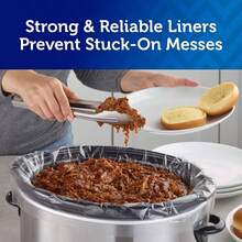 6pcs Slow Cooker Liners, Regular Size Disposable Pot Bags, Non-Stick Cleanup, Mess Less Cooking, No Soaking - Multicolor - View 6