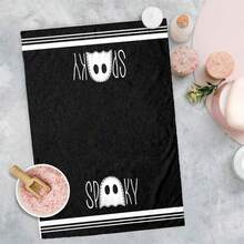 2/4/48pcs Halloween Series Hand-Painted Ghost Pattern Printed Kitchen Towels - Ultra Soft, Highly Absorbent Polyester Dishcloths And Hand Towels, Perfect For Holiday Decor, Kitchen Decor, Party Decor. - Multicolor - View 9