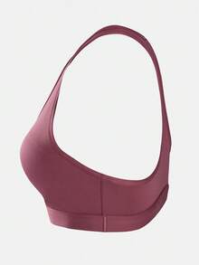 Nike Bra Olahraga Wanita AS W NK SWSH MED SPT BRA BRA-MDX6822-654 - Burgundy - View 4