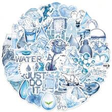 50 Sheets Ins Style Water Drop Element Waterproof Vinyl Stickers Aesthetic Decals For Tumbler Laptop Suitcase DIY Decor - 50 PCS - View 2
