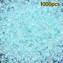 1000pcs Manik-Manik Kaca Berubah Warna UV dengan Tekstur Es, Ukuran 2mm, Manik-Manik Bulat Transparan Berwarna-warni, Aksesoris Pembuatan Perhiasan DIY - Mutiara Millet - View 9