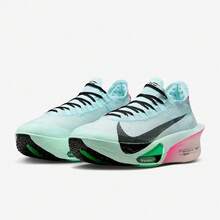 Nike Air Zoom Alphafly Next% 3 Men's Running Shoes Carbon Plate Fashionable Versatile Comfortable Low-Top Marathon Racing Shoes Blue-Green - Blue-green - View 3