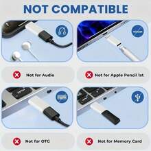 Adattatore femmina USB-C a maschio Lightning, adattatore da Lightning a USB-C, compatibile con 14/14 Pro/14 Pro Max/13/13 Pro/12/12 Pro/11/11 Pro/XR/XS/X/8/8 Plus, iPad e altri dispositivi, convertitore di ricarica USB-C, adattatore di ricarica e dati da USB Type-C a Lightning, compatibile con dispositivi Apple e altri smartphone - Multicolore - Visualizzare 8