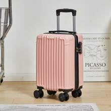 Lightweight Vertical Trolley Suitcase, Students College Business Travel Luggage With Wheels, Scratch-Resistant Password Lock, Expandable Carry-On Bag For School School Accessories School Stuff - Multicolor - View 23