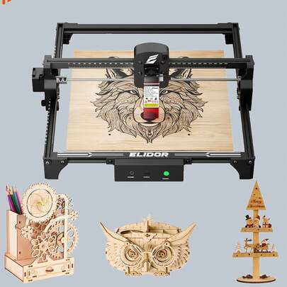 ACMER Z6 6W Desktop Laser Engraving Machine, 300*300mm Laser Cutter For Wood Acrylic Leather, DIY Custom Gift Craft Engraver