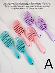 1 Stück Damen Hohlkamm, Rosenrot Moskitonetz Kamm, Kopfhautmassage Haarkamm, Damen Kamm, Trocken- und Nass-Dual-Use Paddelkamm, Luftkissenkamm für Zuhause geeignet für glattes und lockiges Haarstyling, antistatisch, Friseursalon, Schönheit, Reise-Essential Haarpflege-Tool, Halloween Weihnachtsgeschenk - Heißes Pink - Übersicht 12