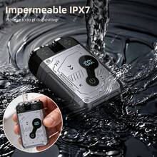 Men's Automatic Shaver With LCD Digital Display, Fully Washable, Compact And Portable. - Green - View 5