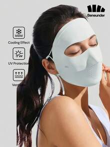 Beneunder Lightweight Seamless Sun-Protection Face Mask AL204 - Baby Blue - View 1