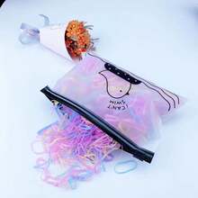 1000pcs High Elasticity Small Rubber Hair Ties, No Damage Hair Bands For Women, Cute Hair Clips, Towel Rings, Leather Trim Style - Multicolor - View 13