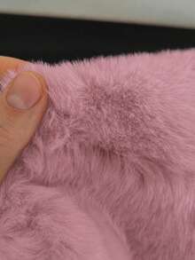 Soft Fluffy Rug Pink Area Rug,For Bedroom,Living Room,Study,Office,Plush Bedroom Rugs,Washable & Non-Slip,Cute Rug,Faux Fur Rug,Living Room Rug,Shaggy Rug,Bedroom Rugs,Bedside Rug,Decorative Rug,Bedroom Decor,Home Decor,Room Decorations - Pink - View 4