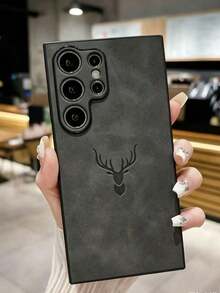 1pc Luxury Vintage Deer Head Embossed Leather Phone Case Compatible With Iphone 13/11 6.1 Inch, Fashion Phone Case Compatible With Iphone 16 Pro Max/17 Pro Max, Drop-Proof PC+TPU 2-In-1 Protective Case For Galaxy S25 Ultra/S26/S26 Ultra, Durable Protective Case For Galaxy Note 15C/Note 15/Note 15 Pro, Cool Phone Case For Galaxy A56/Galaxy A55 - Black - View 25