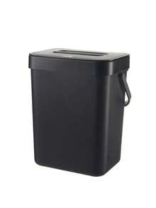 Small Kitchen Trash Can With Lid, Hanging Compost Bin For Under Sink (Gallon Capacity) With Handle, Plastic Waste Bin, Suitable For Kitchen Countertop, Bedroom, Bathroom, Dorm, Office And Camping, 4 Colors Available - Multicolor - View 13