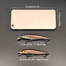 ANFS 2pcs Fishing Lure Assorted Pattern, Realistic Fishing Bait For Freshwater Saltwater Fishing - Multicolor - View 7