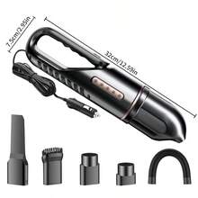 Mini Car Vacuum Cleaner - Powerful Suction, High Performance, Compact & Efficient, 12V Power - Easily Clean Every Crevice And Groove Of Car Interior - Black - View 5
