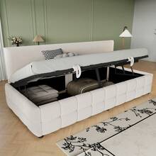 Sofa Bed Set - Beige + Upholstered + Bedroom - View 4