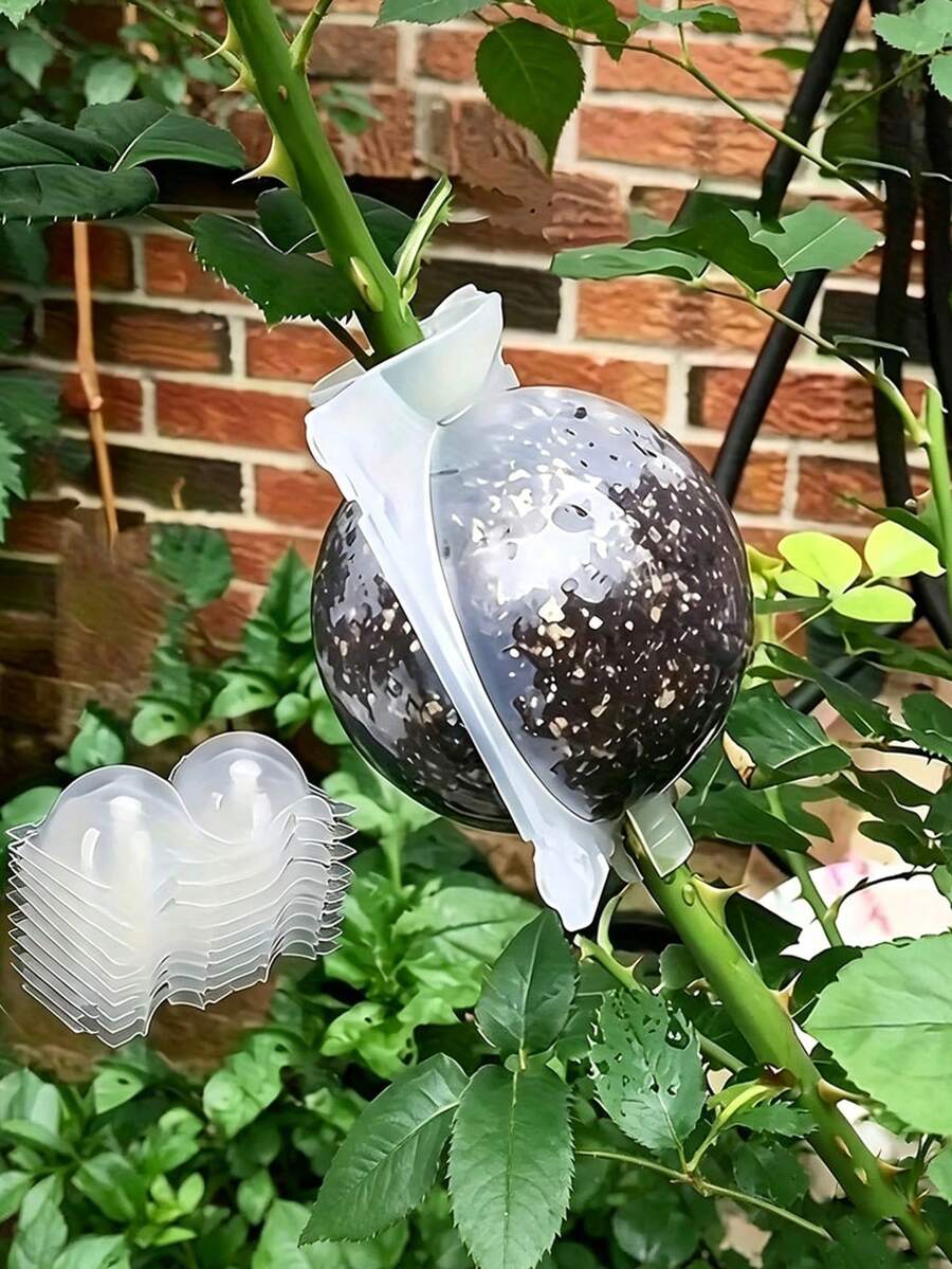 Reusable Plant Root Growth Box, High Pressure Air Layering Ball, Plant Rooting And Grafting Device, Rapid Plant Propagation, Air Layering Pod - Multicolor - View 1