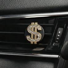 1pc Bling US Dollar Decor Car Air Vent Clips, Crystal Dollar Car Air Fresheners Vent Clips Charms, US Money Diffuser Vent Clip, Car Air Conditioning Decoration, ‌Money On The Way! Nice Gift To Friend, Colleagues, Family - Dollar Sign - View 9